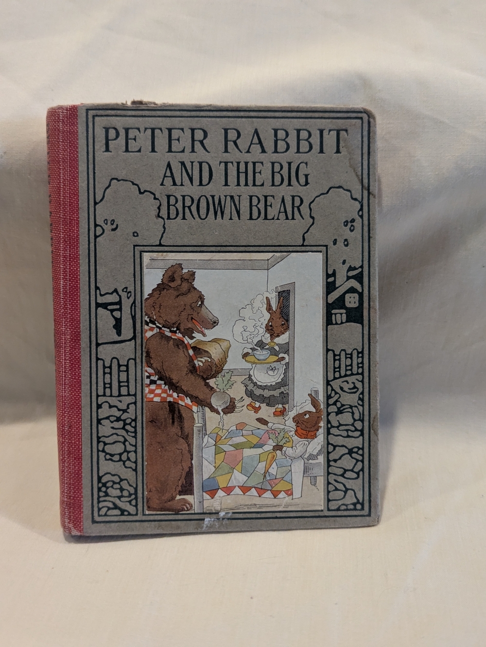 Peter Rabbit and the Big Brown Bear Book-1924 Antique Hardcover Children's Book